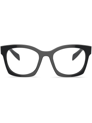 

Logo-print square-frame glasses, Prada Eyewear Logo-print square-frame glasses