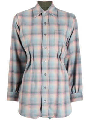 

Check-print wool shirt, Maison Margiela Check-print wool shirt
