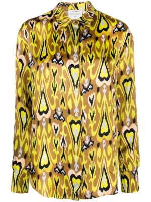 

Heart-print satin shirt, Forte Forte Heart-print satin shirt