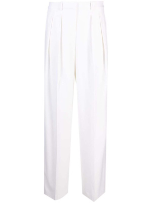 

High-waist pleated tailored trousers, Theory High-waist pleated tailored trousers
