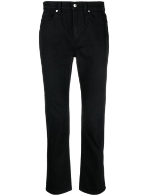 

Logo-patch straight-leg jeans, Alexander Wang Logo-patch straight-leg jeans