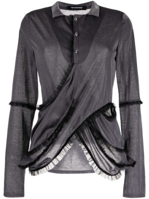 

Tallchief Henley draped shirt, Kiko Kostadinov Tallchief Henley draped shirt