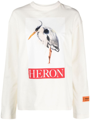 

Graphic-print cotton sweatshirt, Heron Preston Graphic-print cotton sweatshirt