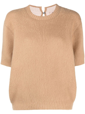 

Virgin-wool blend short-puff sleeve jumper, Nº21 Virgin-wool blend short-puff sleeve jumper