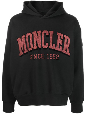 

Glitter logo-print hoodie, Moncler Glitter logo-print hoodie
