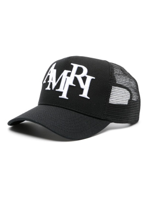 

Logo-embroidered panelled cap, AMIRI Logo-embroidered panelled cap