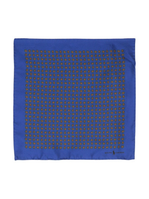 

Geometric-print silk handkerchief, Polo Ralph Lauren Geometric-print silk handkerchief
