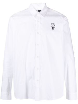 

Ikonic Kark-logo poplin shirt, Karl Lagerfeld Ikonic Kark-logo poplin shirt