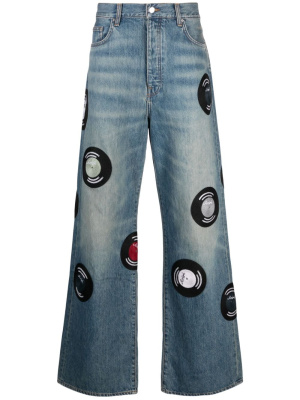 

Record wide-leg jeans, AMIRI Record wide-leg jeans