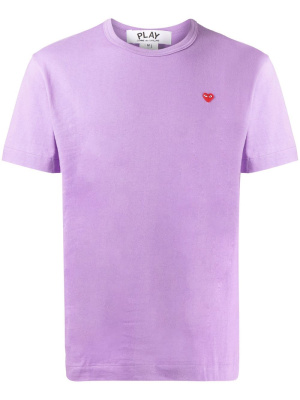 

Short-sleeve logo-patch T-shirt, Comme Des Garçons Play Short-sleeve logo-patch T-shirt