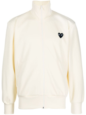 

Heart-print zip-up sweatshirt, Comme Des Garçons Heart-print zip-up sweatshirt