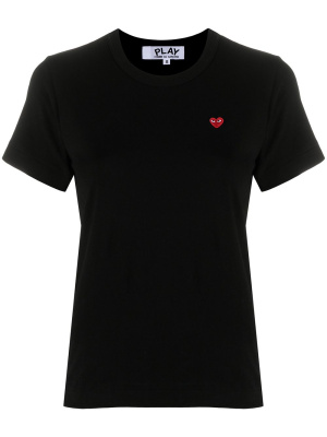 

Embroidered-logo cotton T-shirt, Comme Des Garçons Play Embroidered-logo cotton T-shirt