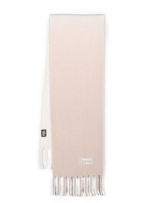 

Logo-patch knitted scarf, Bimba y Lola Logo-patch knitted scarf