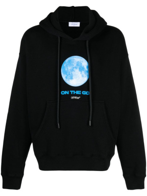 

Graphic-print cotton hoodie, Off-White Graphic-print cotton hoodie