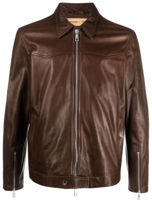 

Zip-up leather jacket, Giorgio Brato Zip-up leather jacket