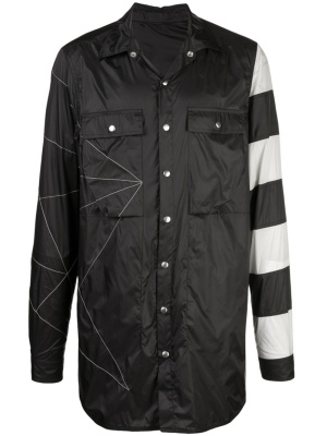 

Humbug striped shirt jacket, Rick Owens Humbug striped shirt jacket