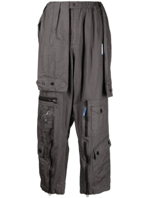 

Paratrooper logo-patch trousers, Maison Mihara Yasuhiro Paratrooper logo-patch trousers