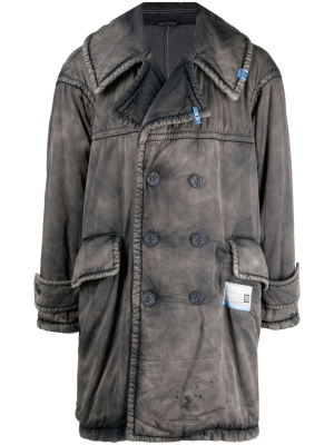 

Double-breasted peacoat, Maison Mihara Yasuhiro Double-breasted peacoat