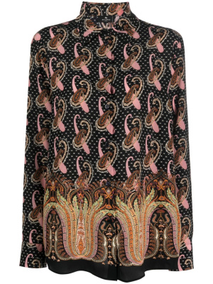 

Paisley-print silk shirt, ETRO Paisley-print silk shirt