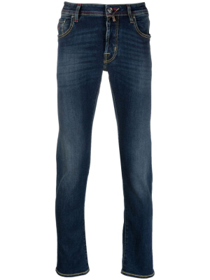 

Skinny-leg logo-patch jeans, Jacob Cohën Skinny-leg logo-patch jeans