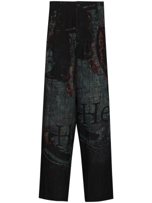 

Printed wide-leg trousers, Yohji Yamamoto Printed wide-leg trousers