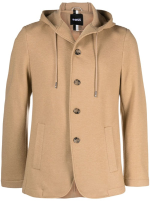 

Button-up hooded jacket, BOSS Button-up hooded jacket