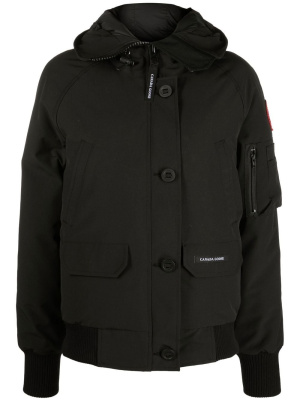 

Logo-patch hooded down jacket, Canada Goose Logo-patch hooded down jacket