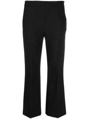 

Cropped wool blend flared trousers, Theory Cropped wool blend flared trousers