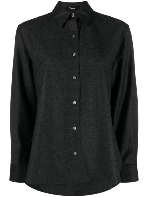 

Long-sleeve virgin wool shirt, Theory Long-sleeve virgin wool shirt