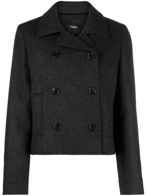 

Felted double-breasted peacoat, Theory Felted double-breasted peacoat