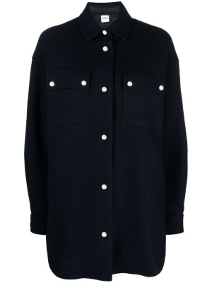 

Spread-collar wool shirt jacket, ASPESI Spread-collar wool shirt jacket