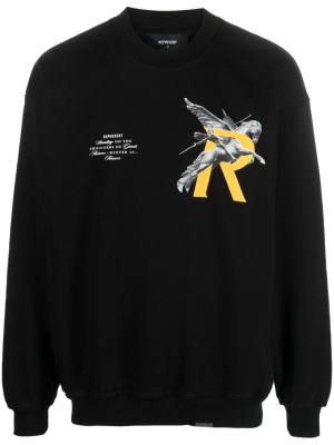 

Graphic-print cotton sweatshirt, Represent Graphic-print cotton sweatshirt