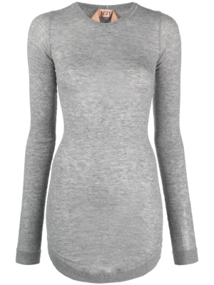 

Semi-sheer mélange-effect jumper, Nº21 Semi-sheer mélange-effect jumper