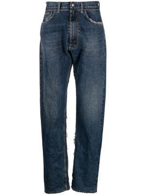 

Mid-rise tapered-leg jeans, Maison Margiela Mid-rise tapered-leg jeans