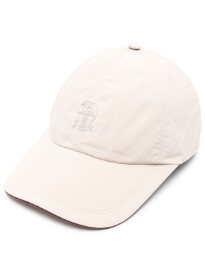 

Embroidered-logo curved-peak cap, Brunello Cucinelli Embroidered-logo curved-peak cap