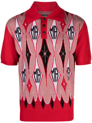 

Argyle jacquard polo shirt, AMIRI Argyle jacquard polo shirt
