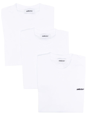 

Logo-embroidered crew-neck T-shirt, AMBUSH Logo-embroidered crew-neck T-shirt