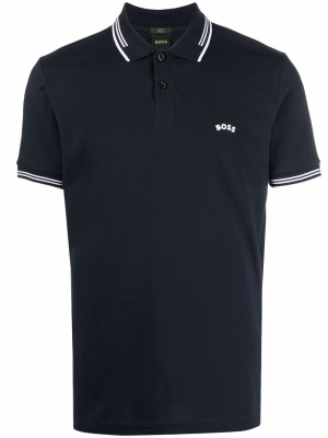 

Logo-print short-sleeve polo shirt, BOSS Logo-print short-sleeve polo shirt