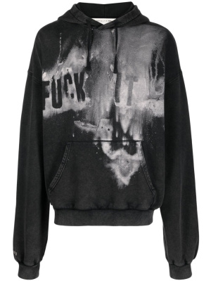

Slogan-print cotton hoodie, 1017 ALYX 9SM Slogan-print cotton hoodie