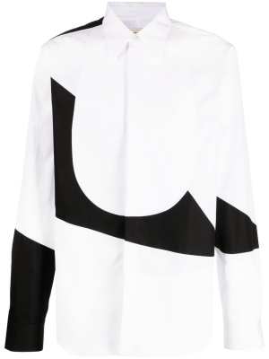 

Geometric-pattern cotton shirt, Alexander McQueen Geometric-pattern cotton shirt