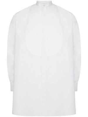 

Collarless long-sleeved shirt, Alexander McQueen Collarless long-sleeved shirt