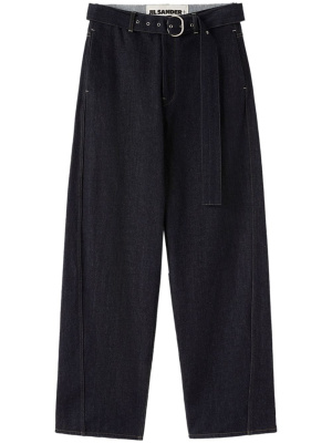 

Belted mid-rise wide-leg jeans, Jil Sander Belted mid-rise wide-leg jeans