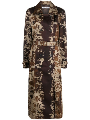 

Cow-print trench coat, Acne Studios Cow-print trench coat