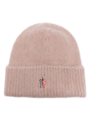 

Logo-embroidered brushed beanie, Moncler Logo-embroidered brushed beanie