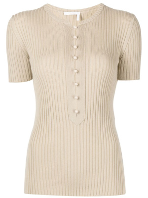 

Ribbed knitted top, Chloé Ribbed knitted top