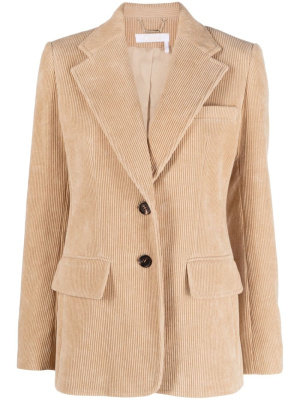 

Corduroy single-breasted blazer, Chloé Corduroy single-breasted blazer