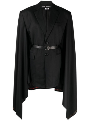 

Belted wool cape blazer, Junya Watanabe Belted wool cape blazer