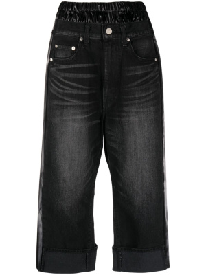 

X Levis pleated-edge cropped wide-leg jeans, Junya Watanabe X Levis pleated-edge cropped wide-leg jeans