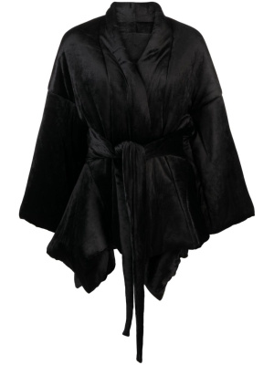 

Lilies asymmetric padded wrap jacket, Rick Owens Lilies Lilies asymmetric padded wrap jacket