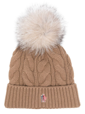 

Logo-patch wool-blend beanie, Moncler Grenoble Logo-patch wool-blend beanie